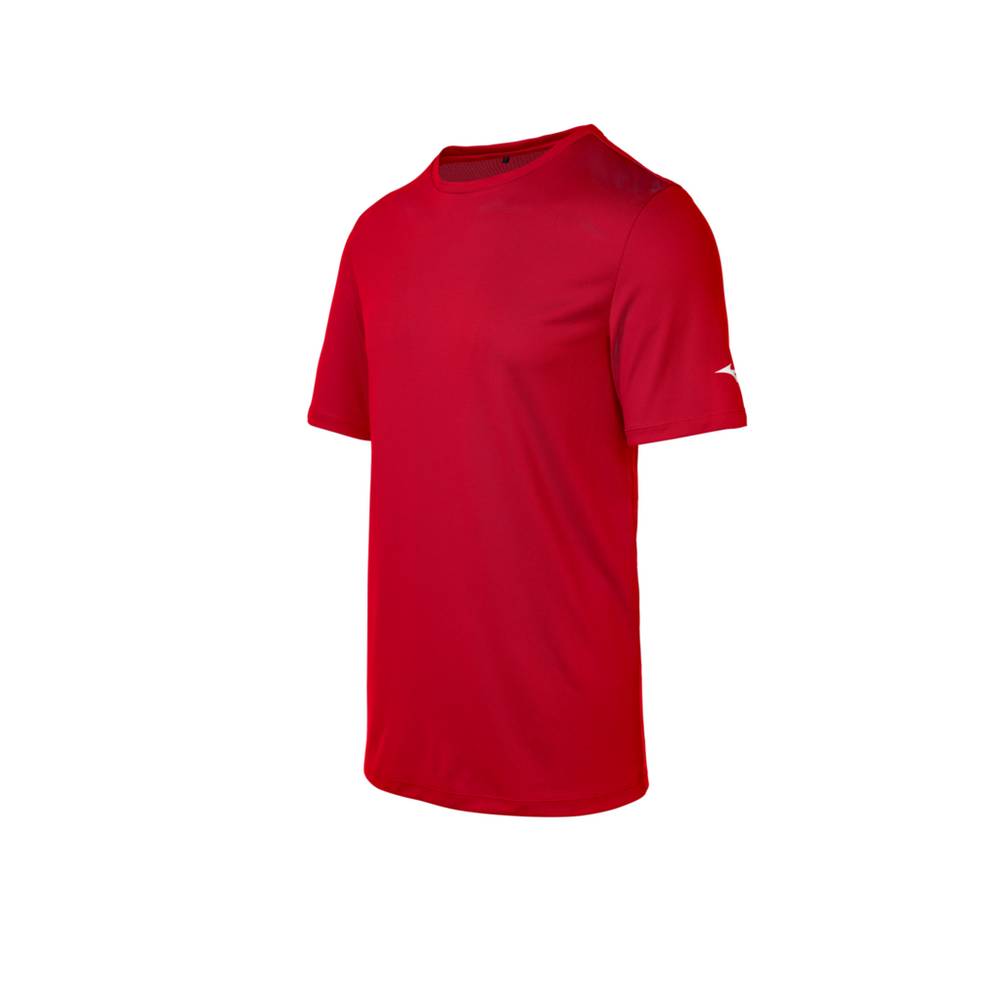 Camisetas Mizuno Hombre Rojas España PIXW-36148